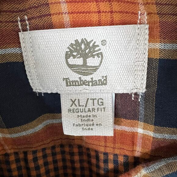 Timberland men’s regular fit plaid button front shirt - Picture 10 of 10